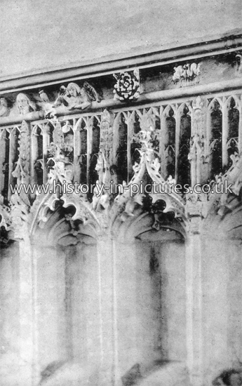 Reredos, North Transept, The Church, Thaxted, Essex. c.1900's